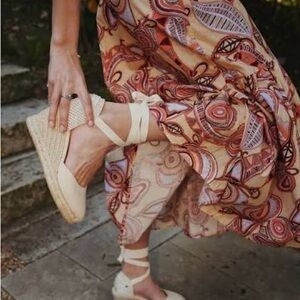 Soludos Cream Espadrille Flats